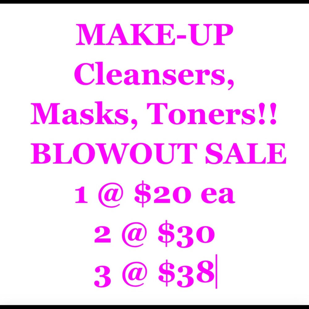 MAKE UP CLEANERS-TONERS-MASKS.....